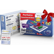 noDNA Children's Electronic Building Kit - 300 Exciting Experiments for Children from 8 Years, Electric Experiment Box from 8 Years Including Learning Quiz & Illustrated Instructions - Electric