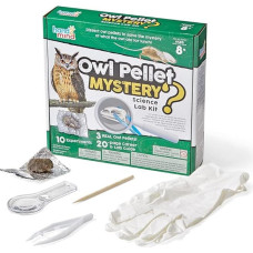 Learning Resources Owl Pellet Mystery Science Kit, Animal Science Kit for Children 8-12, Children's Science Kit with Fact-Filled Guide, Learn About Animal Biology and Dissect Owl Pellets