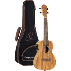 Ortega Friends serijos koncertinė ukulelė - Zebrawood su imtuvu