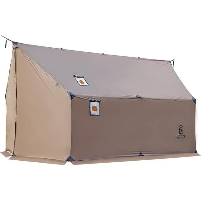 OneTigris TEGIMEN Didelė šilta palapinė Žiemos stovyklavimo išgyvenimo hamakas palapinė Vandeniui atsparus 3000 mm brezentas žygiams