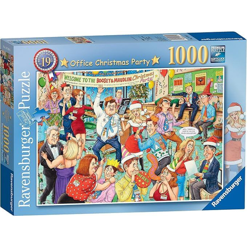 Ravensburger Best of British No.19 - Office Christmas Party, 1000pc Jigsaw Puzzle