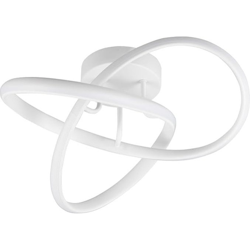 Reality Leuchten Meo R62101131 LED Ceiling Light Metal Matt White with 15 Watt LED