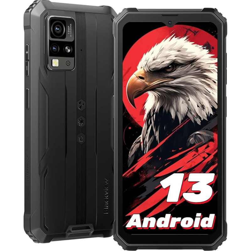 Blackview BV4800 Lauko mobilusis telefonas 4GB + 32GB/1TB TF, 5180mAh, 6,56 colių HD+ 