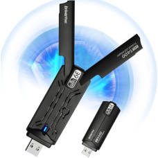 5400 Mbit/s WLAN 6E adapteris kompiuteriui, USB 3.0 WLAN trijų dažnių 6GHz/5,8GHz/2,4GHz WLAN Dongle, belaidžio tinklo adapteris 