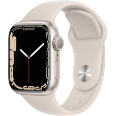 Apple Watch Series 7 (GPS, 41MM) - Aliuminio laikrodis su sportiniu dirželiu Polarstern (Bendra)