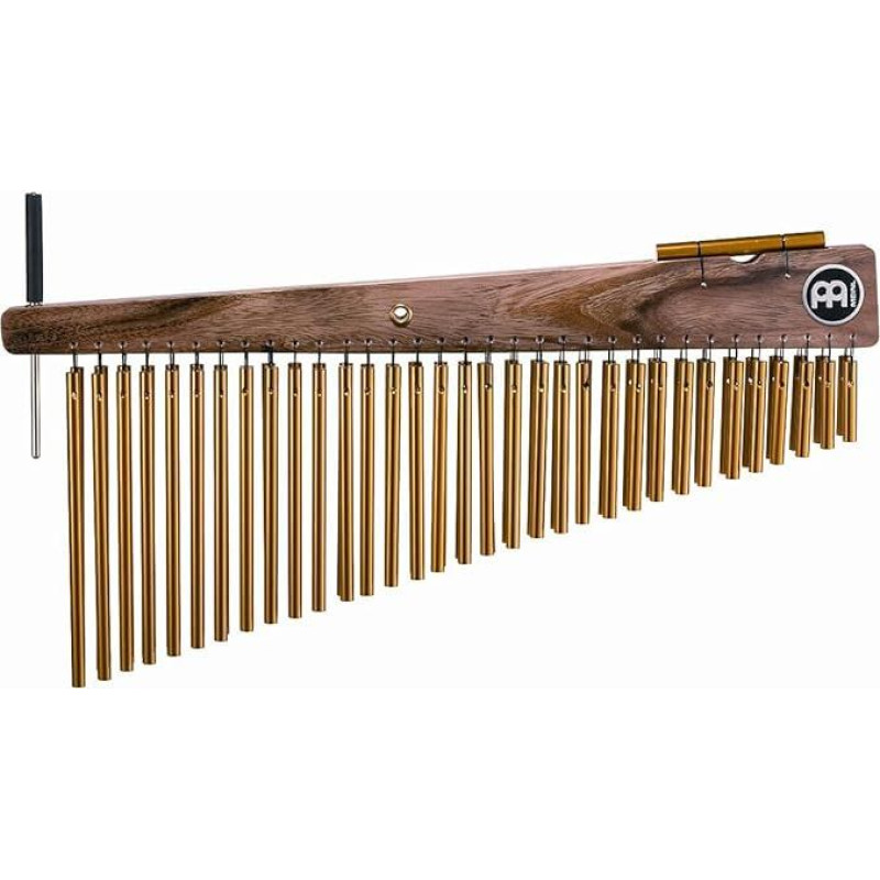 Meinl Percussion High-Frequency Chime - Musikinstrument mit 66 Klangstäben - 1-reihig - Inkl. Schlägel - Holz und Aluminium, Natur und Gold (CH66HF)