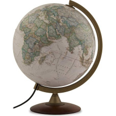TECNODIDATTICA Natgeo Explorer Executive 30 Terrace Balloon | National Geographic Executive | Beech Wood Base | Illuminated | Text in Spanish | Diameter 30 cm