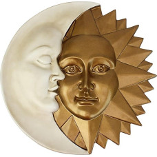 Design Toscano NG32758 Celestial Harmony Greenman Sun and Moon Wall Sculpture