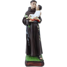 St. Anthony of Padova Religious Statue in Resin Height 40 cm Hand Painted