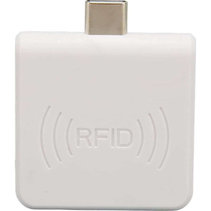 PUSOKEI RFID ID mobiliojo telefono kortelių skaitytuvas, nešiojamas bekontaktis USB C 125 kHz išmaniųjų kortelių skaitytuvas, įmontuotas garsinis signalas, greitas kortelių skaitymas, palaiko kompiuterio telefono planšetinį kompiuterį, 