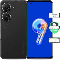 Asus Zenfone 9 išmanusis telefonas (5,92 colių AMOLED ekranas, 50 MP dviguba kamera, 4300 mAh baterija, 8 GB RAM, 256 GB atminties), Mėnulio baltumo