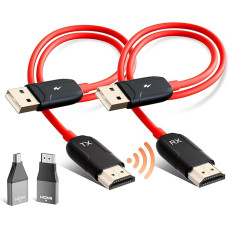 Belaidis HDMI siųstuvas ir imtuvas, 1080P HD palydovinis imtuvas HDMI Belaidis HDMI radijo perdavimas vaizdo ir garso failų transliacijai iš nešiojamojo kompiuterio, kompiuterio į HDTV, projektorių, belaidis HDMI plėstuvas, belaidis