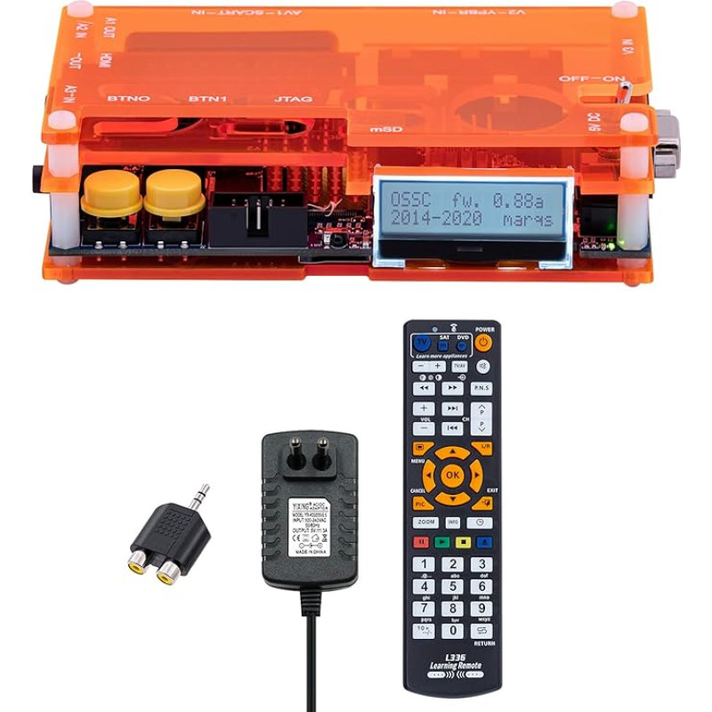 Mcbazel OSSC Scart Component VGA į HDMI Atvirojo kodo skenavimo konverteris v1.6, skirtas retro žaidimų konsolėms