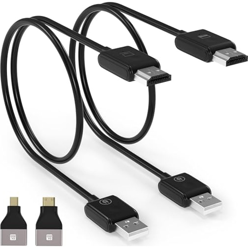 Areyourshop HDMI belaidis siųstuvas ir imtuvas, 1080P HDMI radijo transliacija, skirta vaizdo ir garso transliacijai, palaiko 2,4/5GHz, belaidis HDMI plėstuvas 165FT/50M, skirtas nešiojamajam kompiuteriui, kompiuteriui ir fotoaparatui