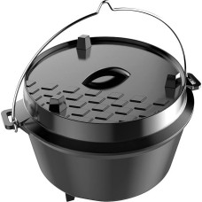 tepro Grillzubehör Guss-Dutch Oven M, Füllmenge: ca. 8 Liter, medium