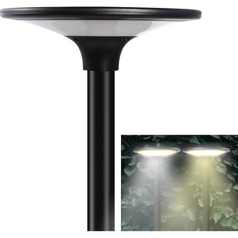 GINUX Solar Street Lantern 200 W, 2300 LM Solar Lights 360° Super Bright Solar Lights for Outdoor Use 2 LED Colours Solar Spotlight Waterproof Garden Security Light Standing for Outdoor (without Light