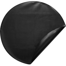 sourcing map 149,9 cm runde Feuerschalenmatte, 2-lagiges Silikon, feuerfest, tragbar, unter Grillmatte, wiederverwendbar, wasserdicht, Grillzubehör für Outdoor, Grill, Terrasse, Terrasse, Gras,