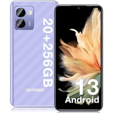 DOOGEE N50 Pro mobilusis telefonas, 20GB + 256GB/TF 1TB išmanusis telefonas, 6,52 colių HD+ 