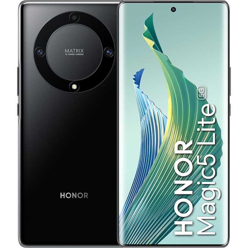 Honor Magic 5 Lite 5G 128GB/6GB RAM Dual SIM Midnight Black