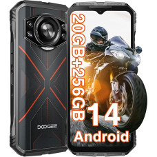 DOOGEE S cyber lauko mobilusis telefonas (2024), 20GB RAM + 256GB ROM, 10800mAh lauko mobilusis telefonas be sutarties 