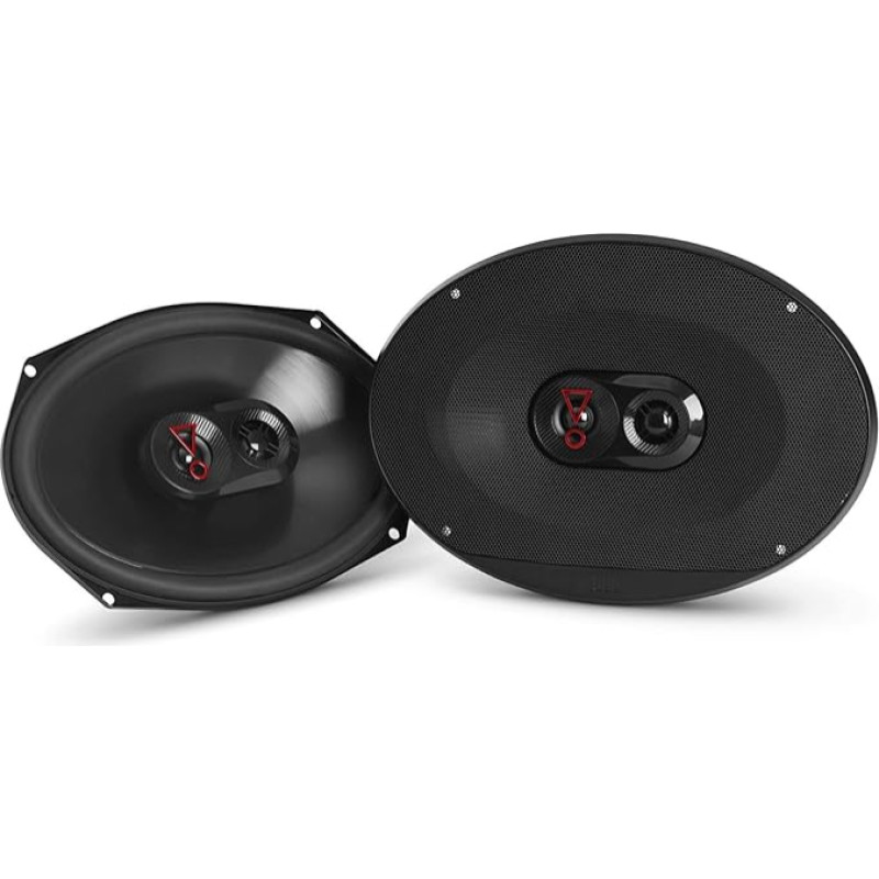 JBL Stage3 9637 3-Way Car Speaker Set by Harman Kardon - 375 Watt Car Boxes - Oval JBL Box Large 6 x 9 Inches (152 mm x 230 mm), Black