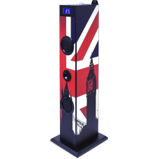 BigBen Garso bokštas TW5 Union Jack inkl. Mikrofon, USB-Anschluss und Fernbedienung