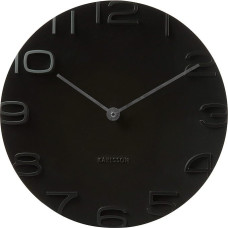Karlsson Wall Clock On The Edge Black W. Chrome Hands