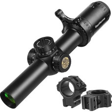 WestHunter Optics HD 1.2-6x24 IR FFP LPVO Hunting Rifle Scope 30 mm First Focal Plane Illuminated Compact Shooting Rifle Range - 1/2 MOA