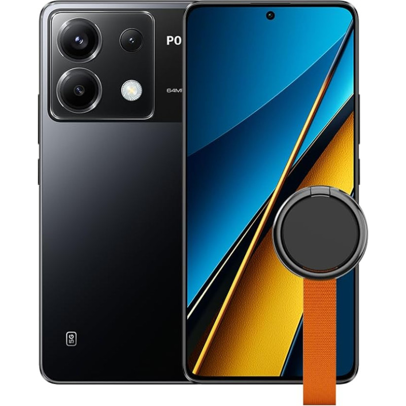 Poco X6 5G išmanusis telefonas, 12 + 256 GB mobilusis telefonas be sutarties, 120 Hz 6,67 colių 1,5 K AMOLED ekranas, 64 MP OIS triguba kamera, 5100 mAh, 67 W turbo įkrovimas, dvi SIM kortelės, juodas