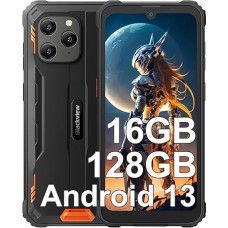 Blackview BV5300 Plus (16GB + 128GB) Lauko mobilusis telefonas be sutarties 6580 mAh baterija, 6,1 colio HD+, 