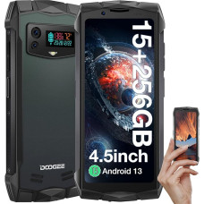 DOOGEE S Mini lauko mobilusis telefonas, 4,5 colio 15GB + 256GB/TF 2TB lauko išmanusis telefonas, 