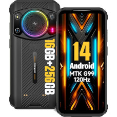 Ulefone Armor 21 2024 Lauko mobilusis telefonas Android 14 9600 mAh, 16GB + 256GB/2TB SD Aštuonių branduolių G99 122dB 64MP + 24MP Naktinis matymas 120Hz 6,58 colių FHD+ IP68/69K Išmanusis telefonas be sutarties 4G Dual SIM