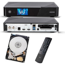 VU+ UNO 4K SE 1x DVB-S2 FBC Twin Tuner 1TB HDD Linux imtuvas UHD 2160p