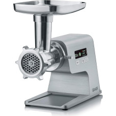 GRAEF Compact Multiwolf FW500 in Full Metal Housing FW500, Mincer, Blocking Capacity up to 2,500 Watt, Silver