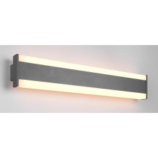 Trio Leuchten Dawson 246360242 LED Outdoor Wall Light Die-Cast Aluminium Anthracite Acrylic White Includes 8 Watt LED Colour Changing Width 60 cm
