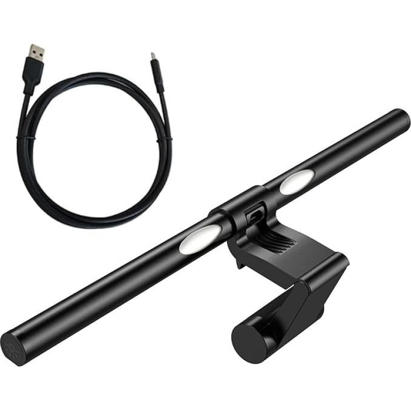 Computer Monitor Lamp LED USB with Touch Control, Monitor Light Bar with Anti-Blue Light, Screen Lamp with Auto Dimming, Desk Lamp with Adjustable Colour Temperature Brightness 【Touch】