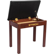 STRICH fortepijono suolas su saugojimo vieta Medinis fortepijono suolas Fortepijono knygų kėdės sėdynė su paminkštinta pagalvėle Riešutmedis
