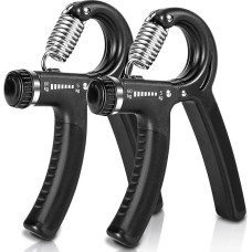 APOGO Hand Exerciser, Set of 2 Hand Training Device Finger Trainer, Finger Grip Trainer, Hand Muscle Trainer, Adjustable Resistance Range, Forearm Strength Training, Reduces Joint Pain