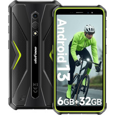 Ulefone Armor X12 Lauko mobilusis telefonas 6GB + 32GB/256GB SD Android 13 Go, 4860mAh 13MP + 8MP 5,45 colių HD+ IP69K Statybvietės mobilusis telefonas Išmanusis telefonas be sutarties Pigus 4G Dual SIM Face ID