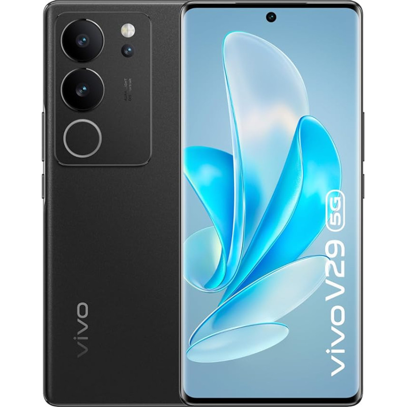 VIVO V29 5G išmanusis telefonas, 120 Hz AMOLED 6,78 colių 3D ekranas, 8 GB + 256 GB 