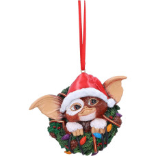 Nemesis Now Gremlins Gizmo in Wreath Hanging Ornament 3.75