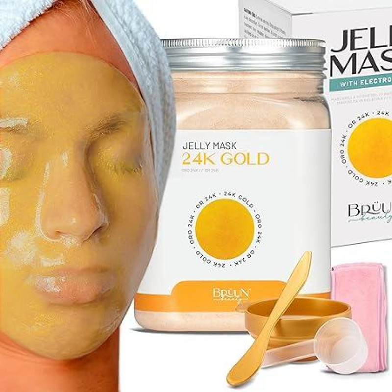 BRÜUN Peel Off Jelly Masks Premium Hydro Jelly Mask 24K Gold | 652g Veido kaukės Grožis Veido priežiūra