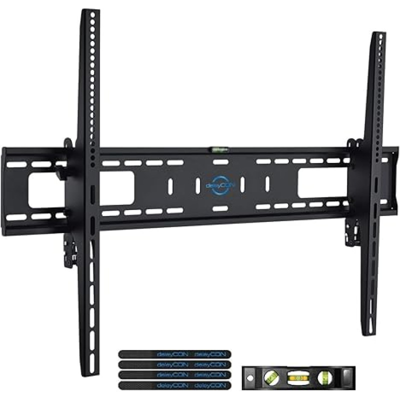 deleyCon Universal TV Wall Mount 60 - 100 inch (152 - 254 cm) Tiltable - 75 kg - up to VESA 900 x 600 - Plasma LCD LED OLED TFT Curved TV Bracket