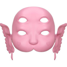 LIKUNGOU Pink Crybaby kaukė su nuimamomis ausimis Portalai Nimfa DIY 3D spausdinti veido kaukė Helovinas maskaradas Cosplay priedai