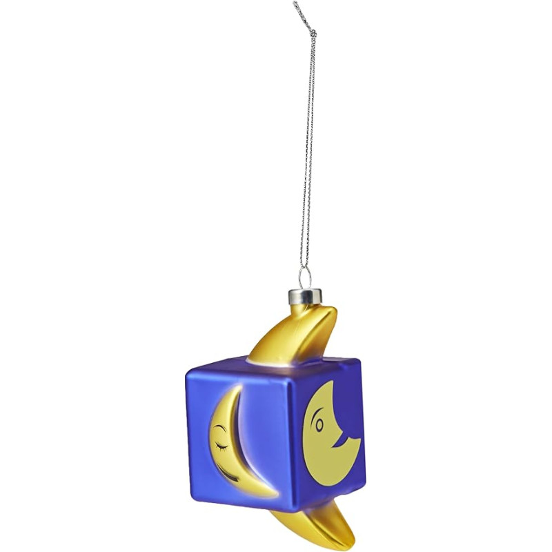 Alessi Mooncube GJ02 8 Kalėdų dekoracija Vintage Moon Figūrėlė rankomis dažyta įvairiaspalvė