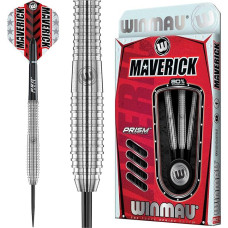 WINMAU Maverick 21-25 g Professional Steeltip Tungsten Dart Set with Flights and Shafts