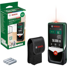 Bosch Laserentfernungsmesser AdvancedDistance 50 C (Distanz bis 50m präzise messen, Touch-Display, Messfunktionen mit integrierter Hilfe, im Karton)