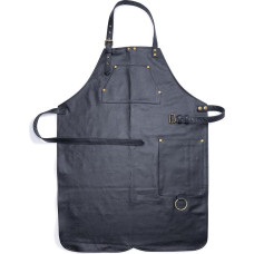 Angus Stoke Premium Leather Apron Black Handmade 100% Full Leather Apron for BBQ & Cooking - Adjustable BBQ Apron Leather Howard