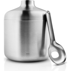 Eva Solo Liquid Lounge Insulated Ice Bucket with Scoop, Keeps Ice Cold and the Vacuum Insulated Ice Bucket Ensures No Condensation Forming on the Table Brushed Steel