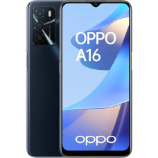 OPPO A16, dvigubas, 64 GB, 4 GB RAM, krištolo juodos spalvos